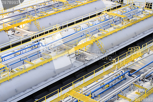 Image of Oil product storage tanks