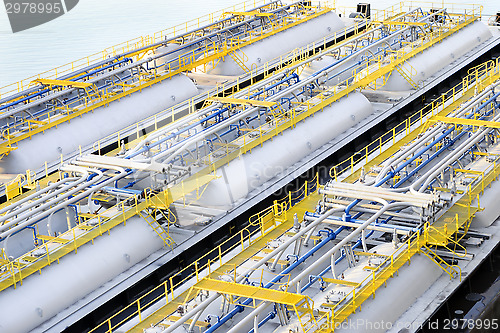 Image of Oil product storage tanks