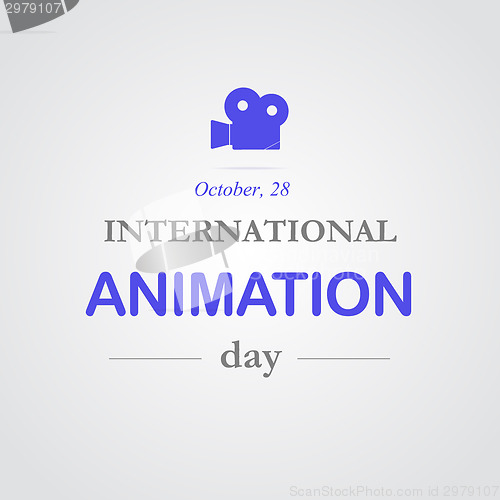 Image of World animation day, October, 28