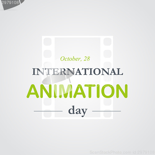 Image of World animation day, October, 28