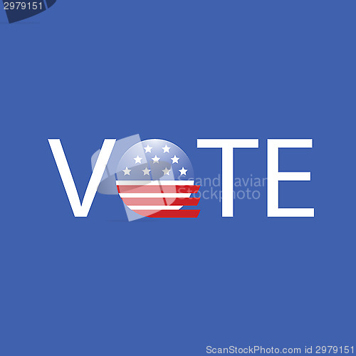Image of United States Election Vote Button