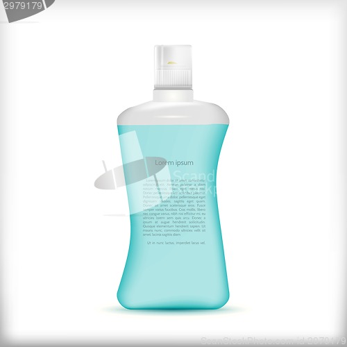 Image of Vector illustration of shampoo bottle