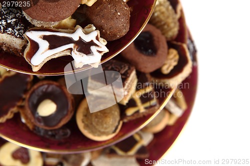 Image of czech christmas cookies isolated