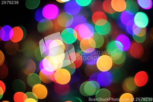Image of abstract color christmas light background