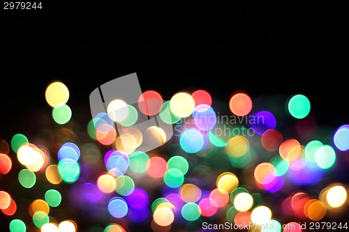 Image of abstract color christmas light background