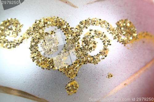 Image of detail of christmas decoration (old glass ball)