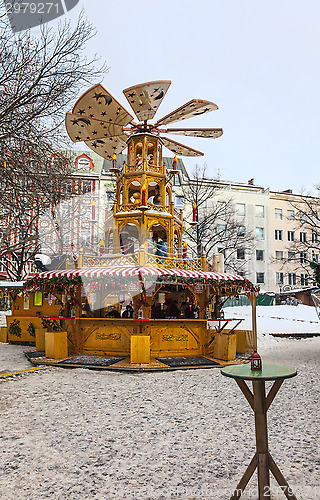Image of Wooden Christmas Carousel
