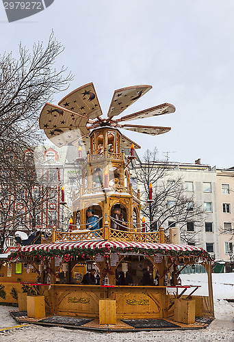 Image of Wooden Christmas Carousel