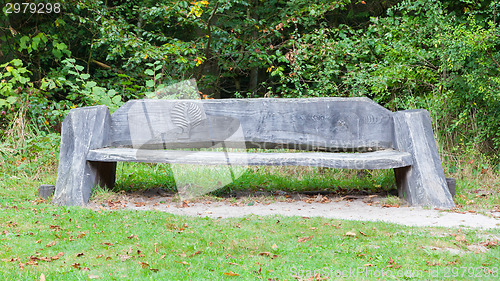 Image of Unique bench in a park