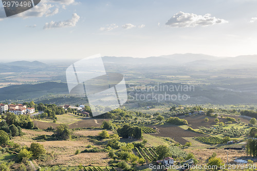 Image of Sunset landscape Tuscany