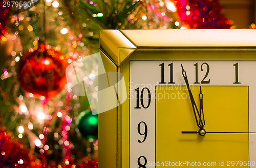 Image of New year's eve. Before the New year five minutes.