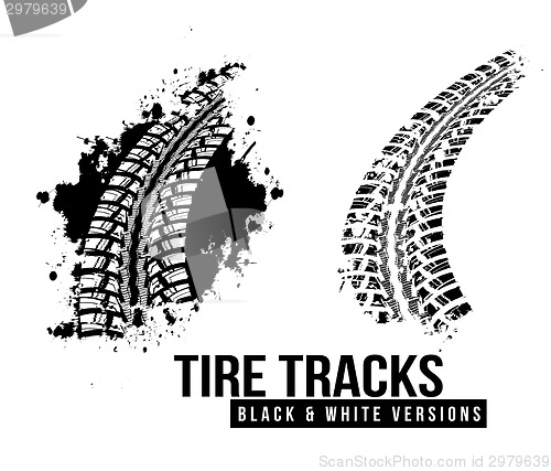 Image of Tire track background