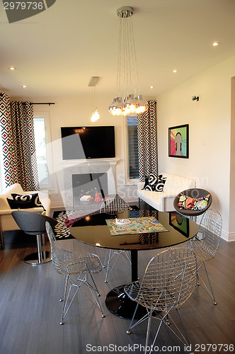 Image of Small modern living room.