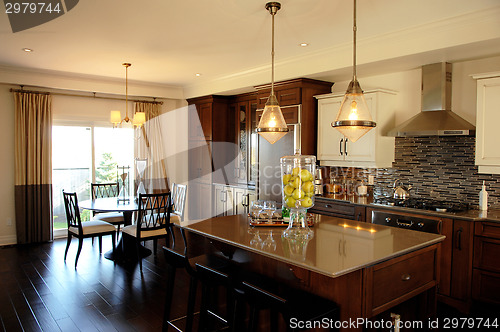 Image of A nice kitchen in model home.