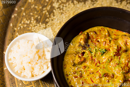 Image of Chicken curry with rice