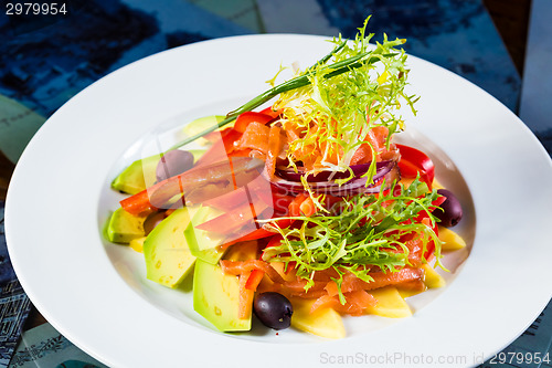 Image of Vegan organic vegetable salad