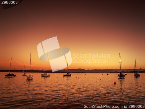 Image of Tutzing sunset