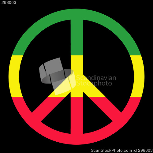 Image of Colorful Peace Symbol
