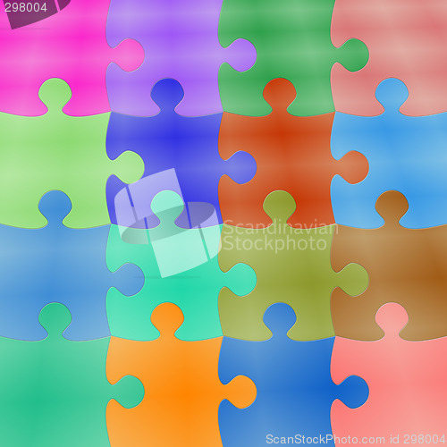 Image of Colorfull Puzzle Background