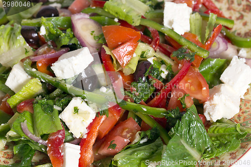 Image of Turkish salad closeup