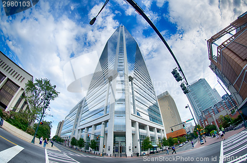 Image of CHARLOTTE, NC, USA - October 11: Duke Energy Center on South Try