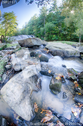 Image of moravian falls park in north carolina mountains