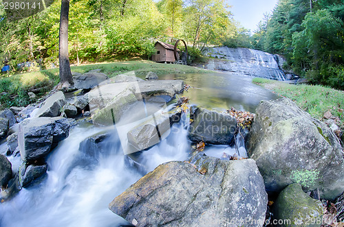 Image of moravian falls park in north carolina mountains