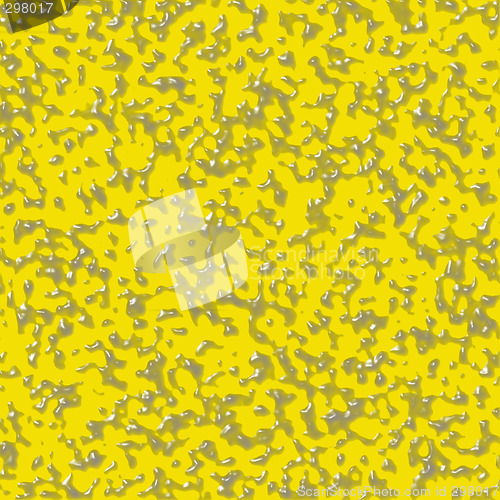 Image of Dirty water drops on a yellow surface