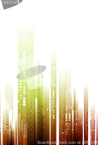 Image of Abstract bright tech geometry background