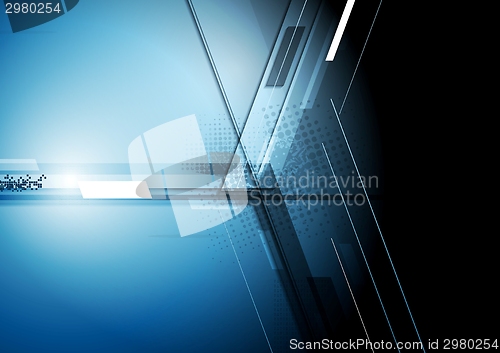 Image of Technical dark corporate background