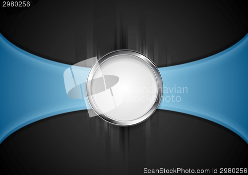 Image of Abstract background with silver circle shape