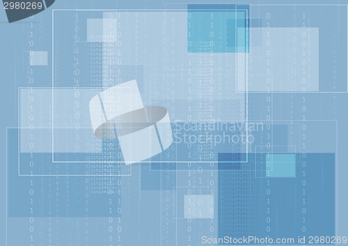Image of Abstract hi-tech background with squares