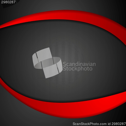 Image of Corporate dark wavy vector background