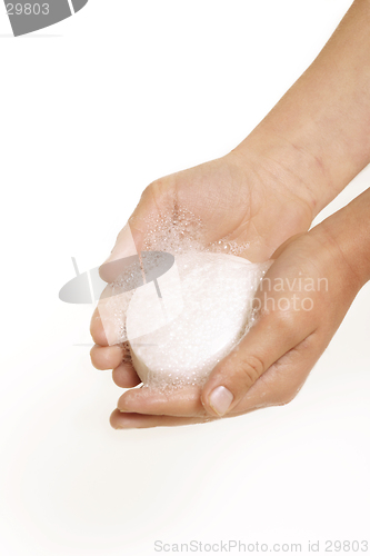 Image of Holding soap