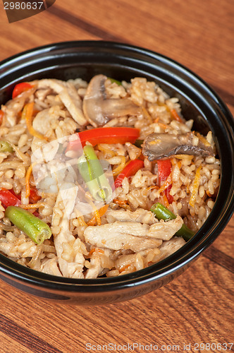 Image of Rice chicken vegetable