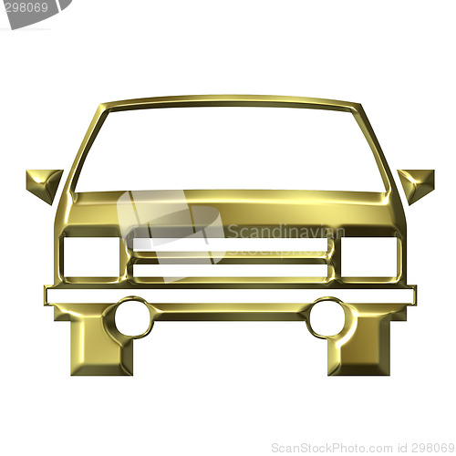 Image of Golden car model