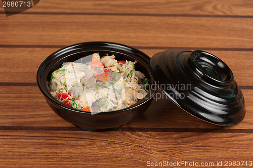 Image of noodles with chicken