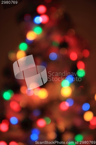 Image of abstract color lights christmas background