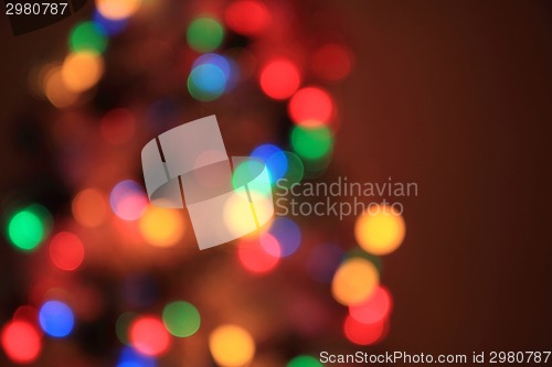 Image of abstract color lights christmas background