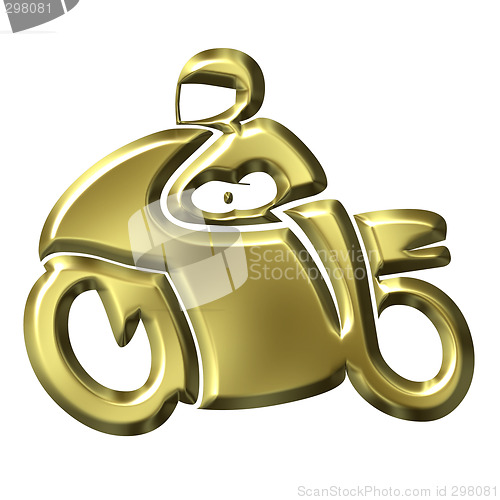Image of Golden Motorbike