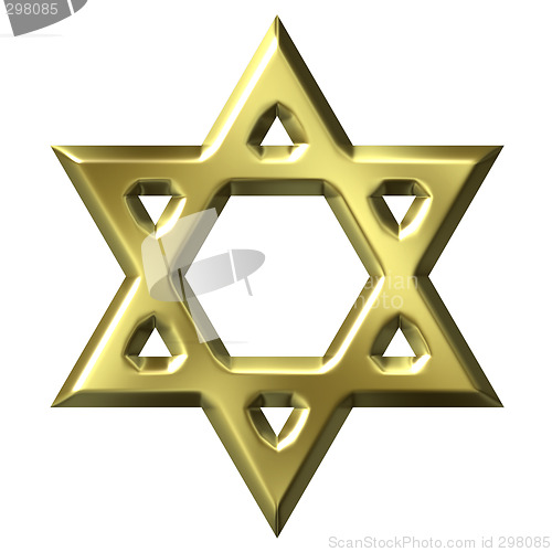 Image of Golden Star of David