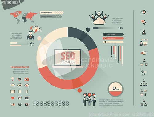 Image of Social Media Infographic Template.