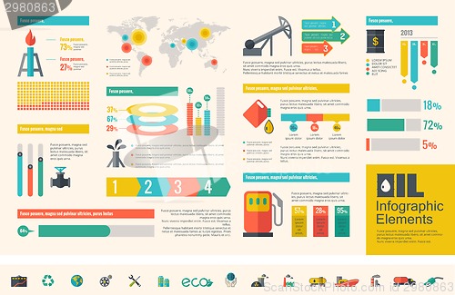 Image of Oil Industry Infographic Template