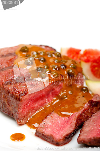 Image of green peppercorn beef filet mignon