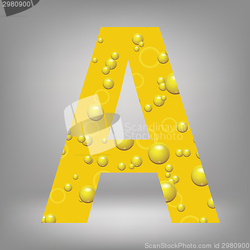 Image of beer letter A