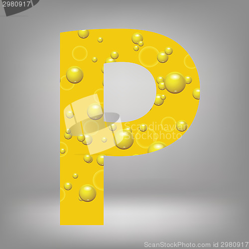 Image of beer letter P