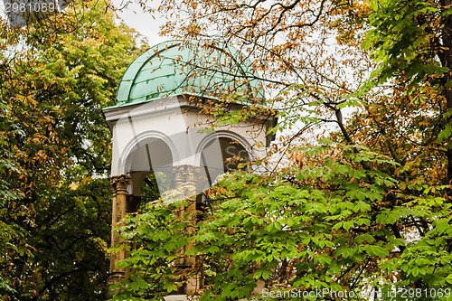 Image of Petrin hill garden and buildings