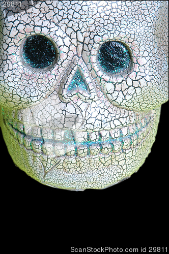 Image of skull on black