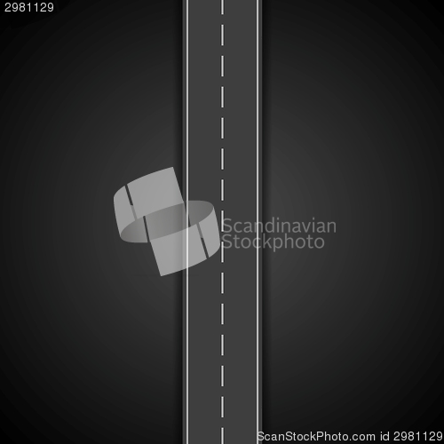 Image of Dark road infographics design
