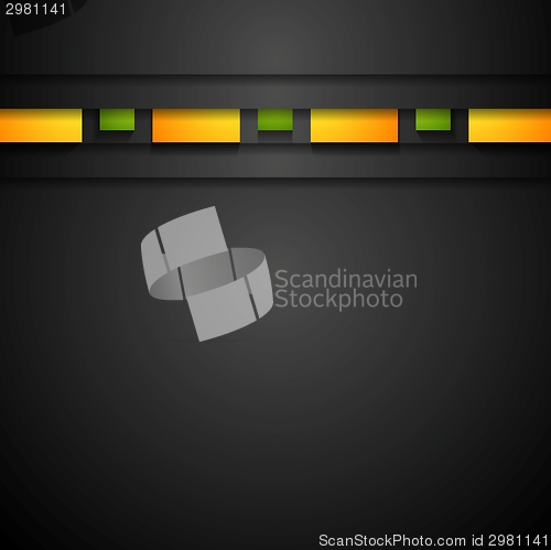 Image of Abstract dark corporate background